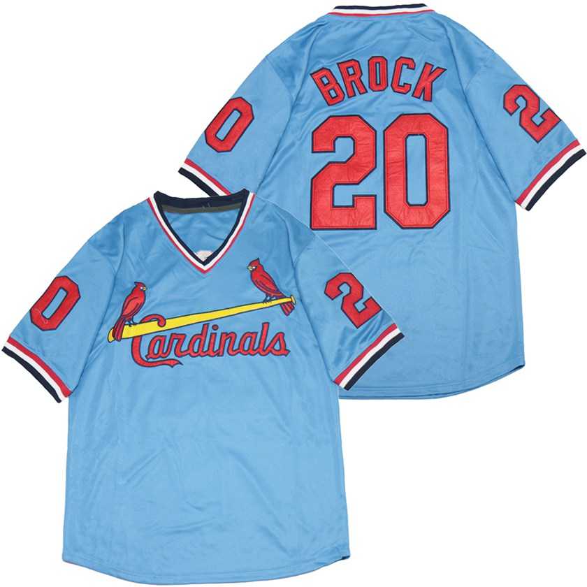 Cardinals 20 Lou Brock Blue Throwback Jersey,We sell and wholesale Cardinals 20 Lou Brock Blue Throwback Jersey on line form chian!